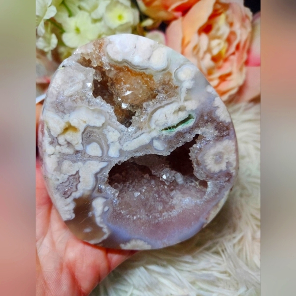 Huge Pink Amethyst Flower Agate Freeform